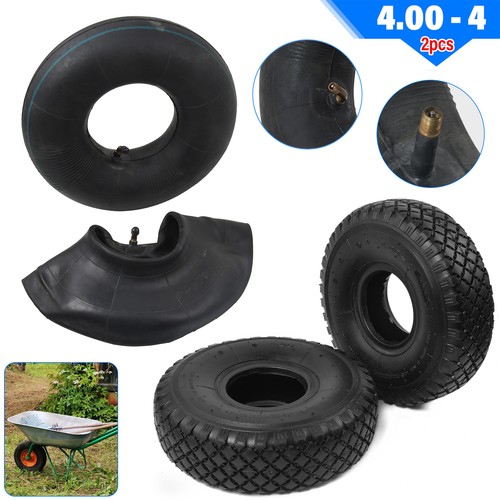 Two 11x4 lawnmower tyre - lawnmower,