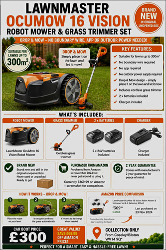 Lawnmaster ocumow robot - ocumow, 16