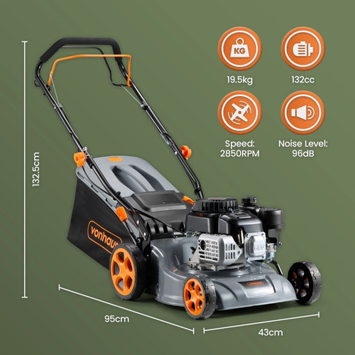 Vonhaus petrol lawnmower - vonhaus,